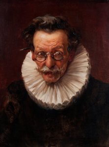 Retrato de un hombre anciano vestido al estilo del reinado de Felipe IV de José Llaneces